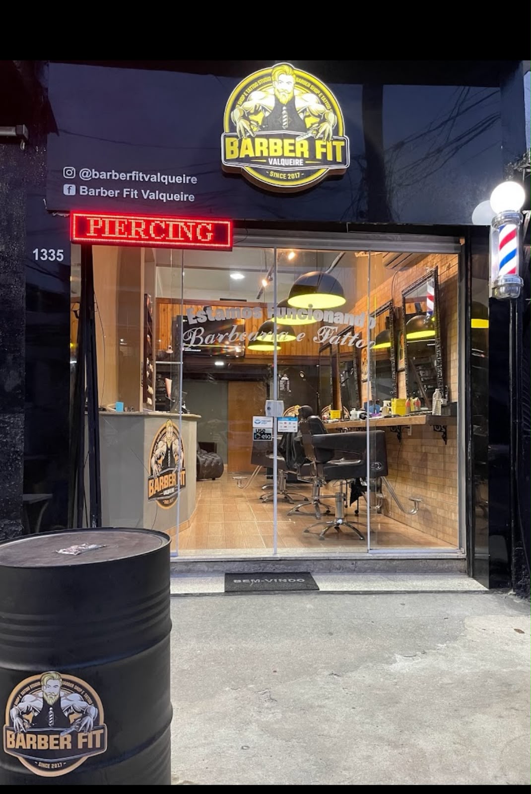 Fachada da Barber Fit Valqueire
