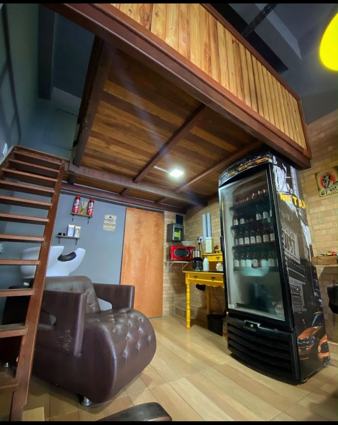 Ambiente interno da barbearia